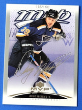 2003-04 Upper Deck MVP NHL Hockey #361 Doug Weight Silver Script Card 115/150