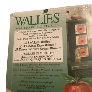 Wallies Wallpaper Cutouts 3" Apples Style 12104 Decor Prepasted Just Wet 25 - Picture 1 of 7
