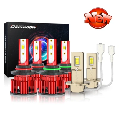 For Dodge Intrepid 1998-2004 - 6000K 6pc LED Headlights & Fog Lights Bulbs Combo - Image 1 of 4