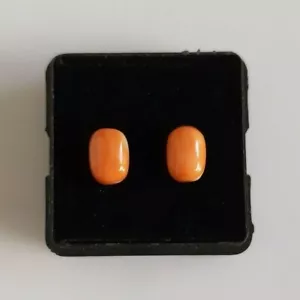 2.50' KT 100% Naturale Giapponese Mare Arancione Corallo AAA+ Qualità 2' Pezzi - Foto 1 di 6