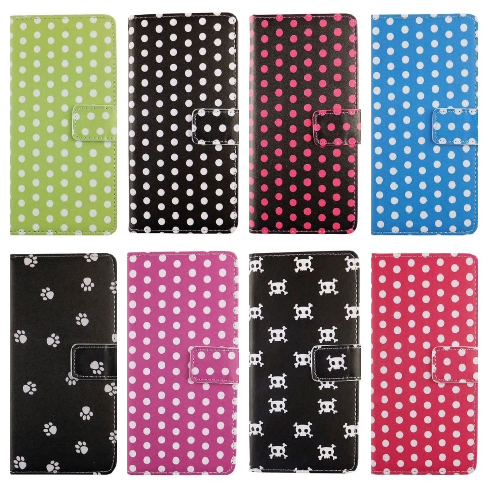 Custodia Protettiva Flip Motivo Wallet Cellulare a Libro Cover Cornice Astuccio - Immagine 1 di 1