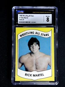 RICK MARTEL 1982 WRESTLING ALL STARS ROOKIE CARD #1 CSG 8 SERIES B NM-MT RARE! - Bild 1 von 2