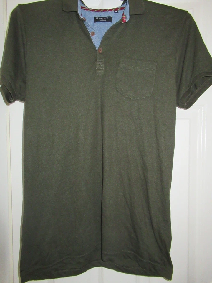 CAMISA ESTILO POLO HOMBRE BRAVE SOUL CAQUI Talla M Foto 1 de 1