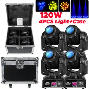 Luz principal móvil de haz LED 120W 8 gobos RGBW DJ discoteca fiesta estroboscópica iluminación de escenario - Imagen 1 de 21
