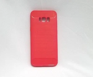 RED Carbon Fiber Rugged TPU Slim Case [ Samsung S8 Plus  ] - Picture 1 of 5