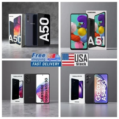Nuevo Samsung Galaxy A50/A51/A53/A54 5G 64GB/128GB Desbloqueado de fábrica Stock en EE. UU. Foto 1 de 4