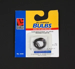 Life Like Trains Clear Bulbs, 14 Volts, AC or DC, 2 Bulbs, Part #1210 - Bild 1 von 1