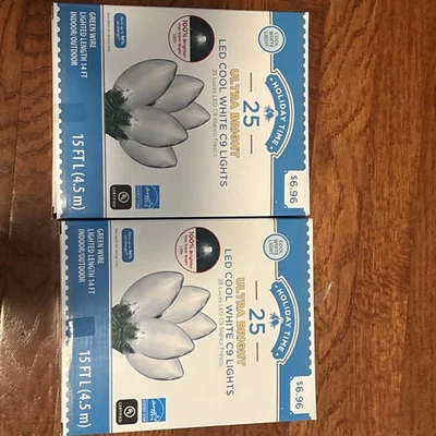 Holiday time Christmas lights LED C9 - Image 1 of 2