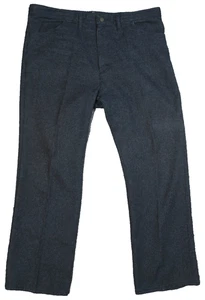 Wrangler Wrancher 82BK Men's 40x30 Dress Pants Heather Black Polyester - Picture 1 of 8