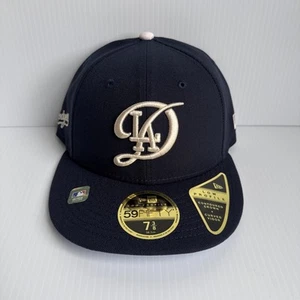 Neu mit Etikett New Era 59Fifty LA Dodgers marineblau 2024 City Connect flache Mütze Größe 7 3/8 - Bild 1 von 9