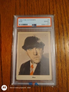 1959 FLEER MOE #2 GRADED PSA 2.5 VERY NICE CARD - Picture 1 of 4
