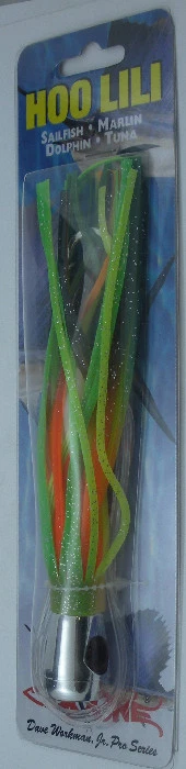 Приманка Boone 61121 Rigged 7 дюймов Hoolili Lure Chartreuse/ярко-зеленая оранжевая - Изображение 1 из 2