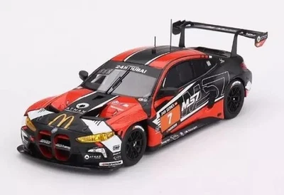 Mini car 143 143 BMW M4 GT3 Dubai 24 Hours Winning Car 2023 #7 Team WRT - Image 1 of 4