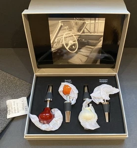 NIB Set Of 4 Vintage Mercedes Benz Gear Shift Knob Bottle/Wine Stoppers - Picture 1 of 15