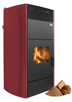 FUEGO Kombi Kaminofen Country Hybrid Holz Pellet wasserführend Coral 20-34 kW  - Bild 1 von 4