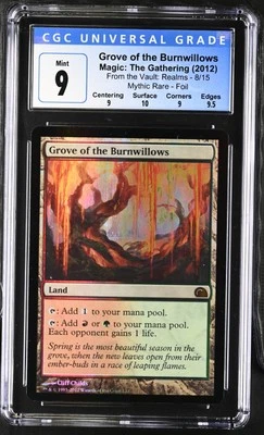 GROVE OF THE BURNWILLOWS From the Vault: Realms Foil CGC 9 Q++ MTG [Nostalgium] - Image 1 of 2