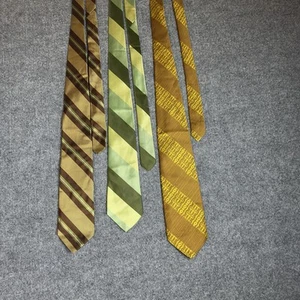 * Vintage - MENS NECKTIE LOT Of (3) - TREVIRA (SEARS) Superba ++++ ABSTRACT - Picture 1 of 12