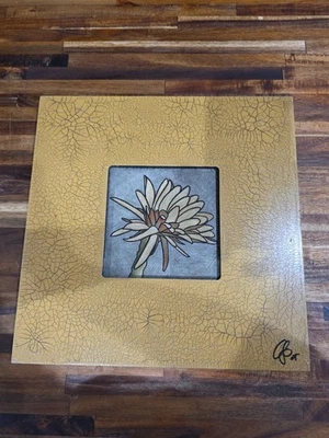 Chip DuPont Austin Texas SW Artista Pintura Original Flor Firmado  Foto 1 de 4