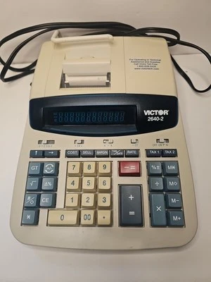 Victor 2640-2 12-Digits Heavy Duty Commercial Printing Calculator - Image 1 of 3