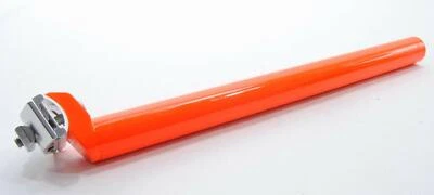 SEAT POST PROMAX 31.6 mm w/ CLAMP 400mm FLUORESCENT/NEON ORANGE 31.6mm - Image 1 of 4