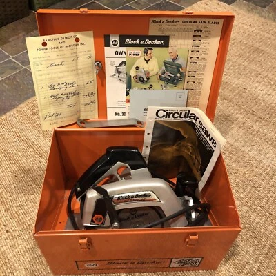 1968 Black and Decker 987 BUILDERS SAWCAT /w Paper Work & Hard Case - Image 1 of 4
