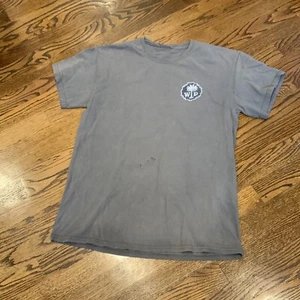 Widespread Panic Graphic T Shirt Size S Distressed Fish Palm Tree Gray Cotton - Picture 1 of 10