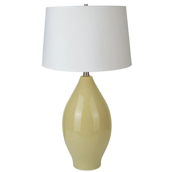 NUEVA Lámpara de Mesa Moderna Roja/Beige/Azul/Verde con Pantalla de Tela Blanca 28" 6201 Foto 1 de 1