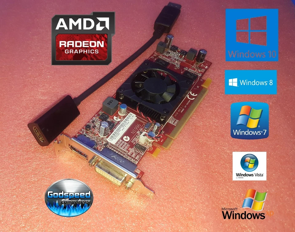 LENOVO ThinkCentre M73e M82 M83 M90p M91p M92p M93p HDMI DVI DP Video Card - Image 1 of 1