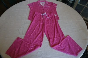 KAREN NEUBURGER 2-PIECE PAJAMA SET MED FIELD OF DREAMS SHORT SLV PINKIN OF YOU - Picture 1 of 5
