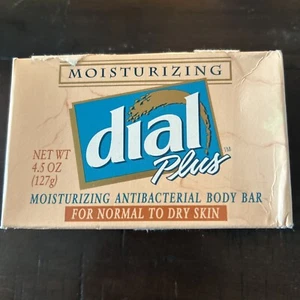 Vintage Sealed  DIAL Plus Moisturizing 4.5oz Soap Bars. Samples Movie Props. NOS - Picture 1 of 2