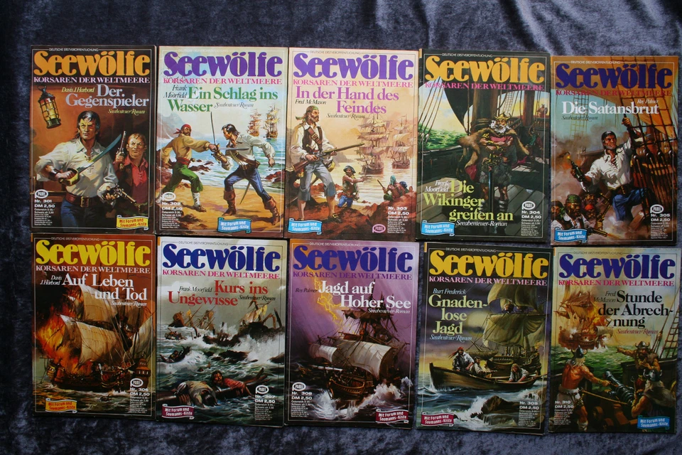 10 x SEEWÖLFE, Nummern 301 bis 310, Pabel Verlag - Bild 1 von 1