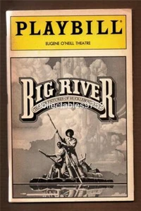Vintage 1985 BIG RIVER at Eugene O'Neill Theatre BROADWAY Playbill - Picture 1 of 1