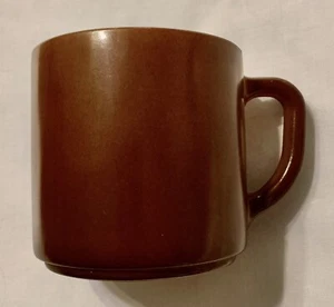 Vintage Brown Federal Milk Glass Coffee Tea Mug Cup D Handle - Picture 1 of 4