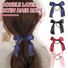 Butterfly Knot Bow Long Ponytail Scarf Hair Tie Scrunchies Hair Rope V1P7