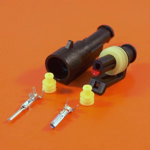 Original 1-Wege AMP Superseal Elec. Wasserdichter Kabelverbinder 0,5-1,5 mm Drahtgröße - Bild 1 von 1