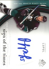 2005-06 (DUCKS) SP Authentic Sign of the Times #LU Joffrey Lupul