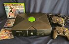 Original Xbox Console Bundle  13 Game Lot Tested Works 2 Controllers   Door Jams