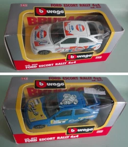 LOTTO 2 X Burago 1/43 - FORD ESCORT RALLY cod 4119 e 4173 - Foto 1 di 7