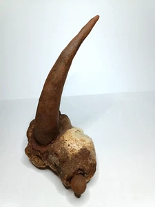 Stein-/ Ton Figur mit Rostpatina überzogen, Unikat - Bild 1 von 10