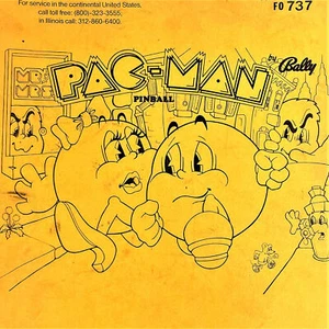 Bally Bally Mr & Mrs Pac Man Flipper Spielautomat Handbuch Schaltpläne ORIGINAL - Bild 1 von 3