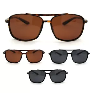 Polarizado Hombre Delgado Plástico Rectangular Oficial Corredor Gafas de Sol - Imagen 1 de 17