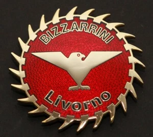 Bizzarrini Nose Badge / Emblem 50 mm = 2" , Plus 7/8" Bizzarrini Lapel/Hat Pin - Picture 1 of 9