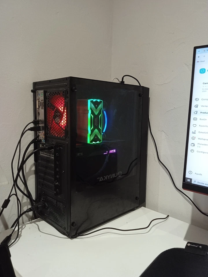 Pc gaming con una 3060 TI un I7 10700 F, 16 G de memoria de Ram i Windows 10 pro - Imagen 1 de 1