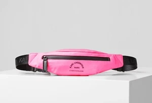 KARL LARGERFELD Neon Pink Rue St. Guillaume Bumbag Festival Travelling Holiday - Picture 1 of 7