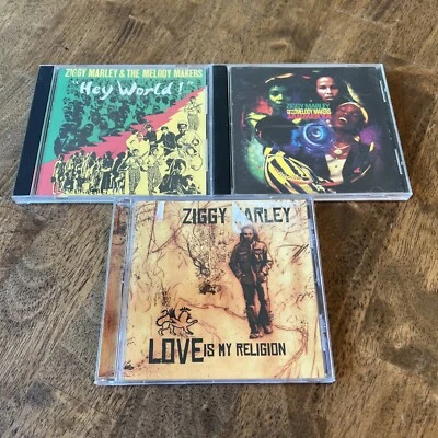 Ziggy Marley & The Melody Makers - 3 CD SET - HEY WORLD JAHMEKYA LOVE IS MY Foto 1 de 2