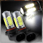 2 X 9005 HB3 White 10 LED 16W Projector Daytime Running High Low Beam Light Bulb