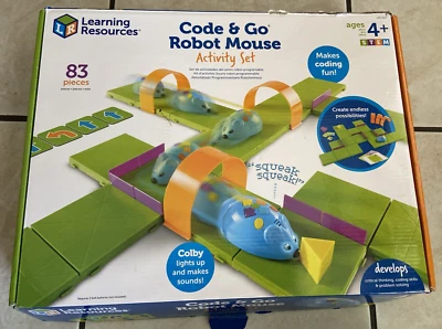 Juego de actividades de ratón robot Code & Go de recursos de aprendizaje LER 2831 *usado* Foto 1 de 4