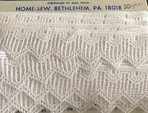 Vintage Lace Made by Home-Sew, Bethlehem, PA - 20 Yards; White; 1.75 inches - Picture 1 of 2