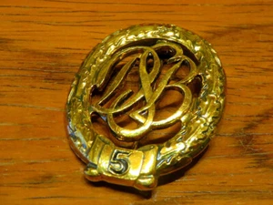 Deutsches Sportabzeichen DSB Gold Großabzeichen "5" ECHT SILBER Orden Bundeswehr - Bild 1 von 4