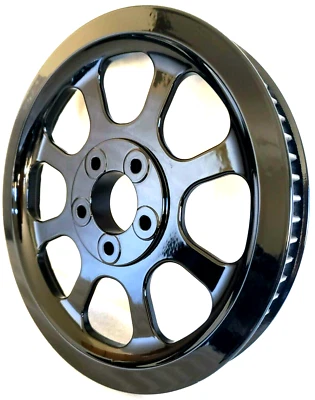 HARLEY DAVIDSON  FAT BOY HERITAGE SOFTAIL BLACK REAR  BELT PULLEY 2000-2006 OEM - Image 1 of 4